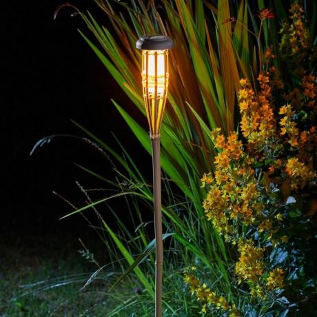 Solar Flaming Bamboo Torch x 3