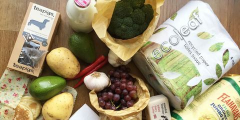 plast gratis shopping frukt veg