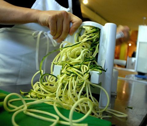 Pad thai med en spiralizer