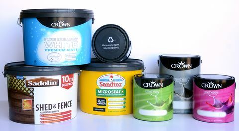 Crown Paints resirkulerte containere