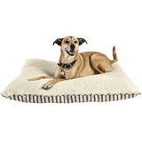 Blue Striped Lounger Dog Bed