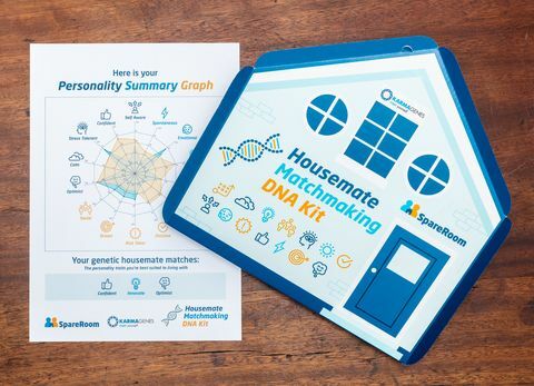 SpareRooms DNA- og personlighetstestingskit