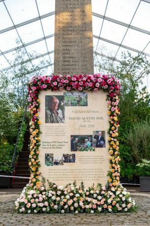 David Austin Roses-monumentet, Chelsea Flower Show 2019