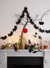 DIY-halloween-dekorasjoner: Hvordan lage en flaggermusgarland til Halloween