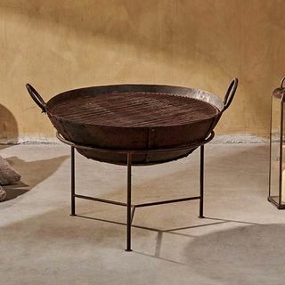 Gjenvunnet Iron Kadai With Grill