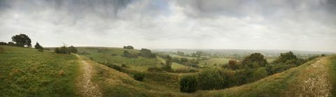 panorama fra st catherine's hill, winchester